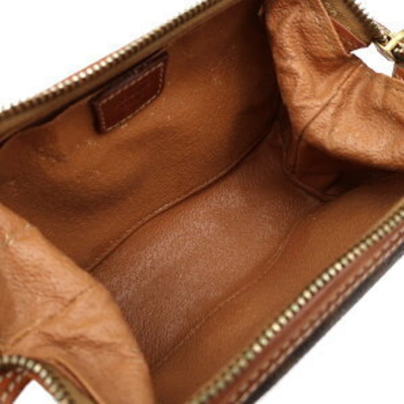 CELINE Pouch Macadam Brown Accessory Case Cosmetic - Picture 9 of 13